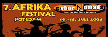 banner for the 7th afrika festival in potsdam